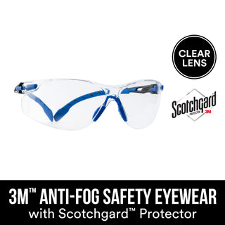 3M Anti-Fog Goggle with Scotchgard Protector 47210H1-VDC-PS,
Black/Blue