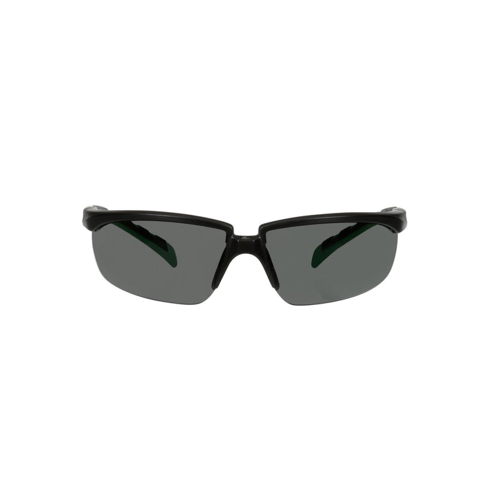 3M Solus 2000 Series, S2030AS-BLK, Black/Green Temples