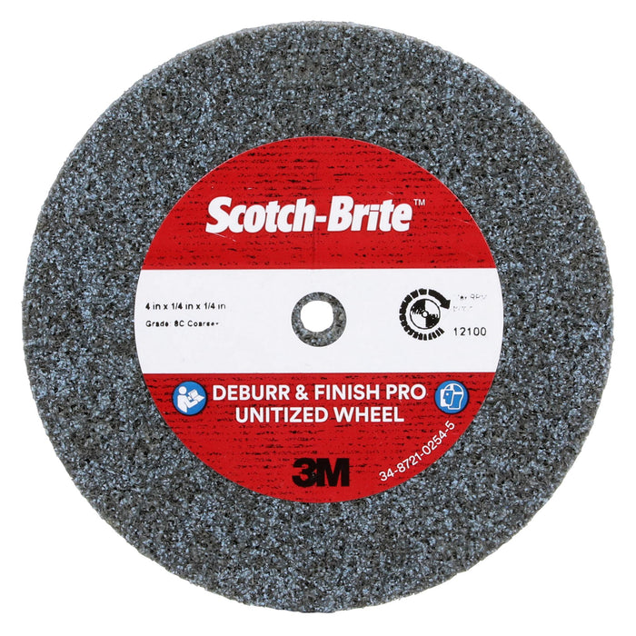 Scotch-Brite Deburr & Finish Pro Unitized Wheel, DP-UW, 8C Coarse+