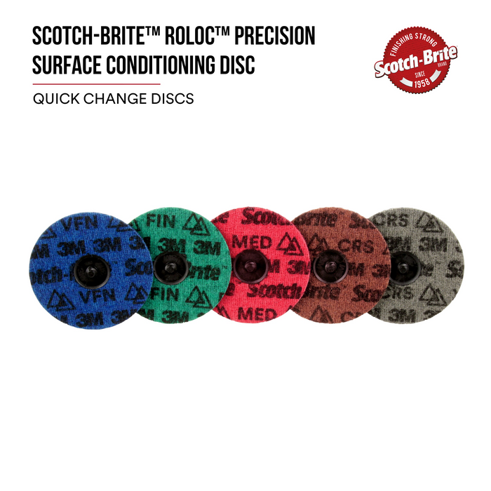 Scotch-Brite Roloc Precision Surface Conditioning Disc, PN-DR, Fine,
TR