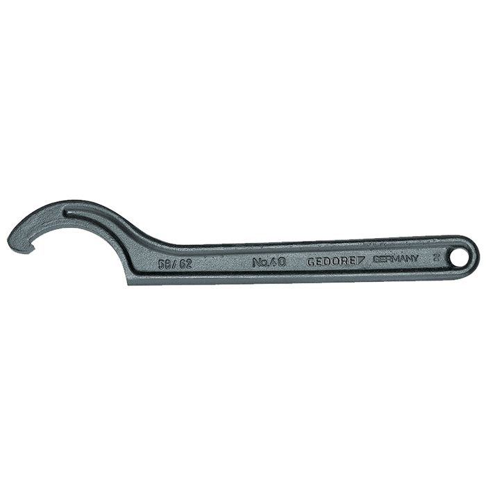 Gedore 6334100 40 30-32 Hook Wrench and Lug, 30 - 32 mm