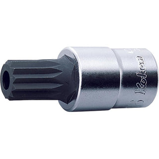 Ko-Ken 4020.60-MH16 Bit Socket XZN MH16 Triple Square 60 MM With Hole 1/2 Sq. Drive