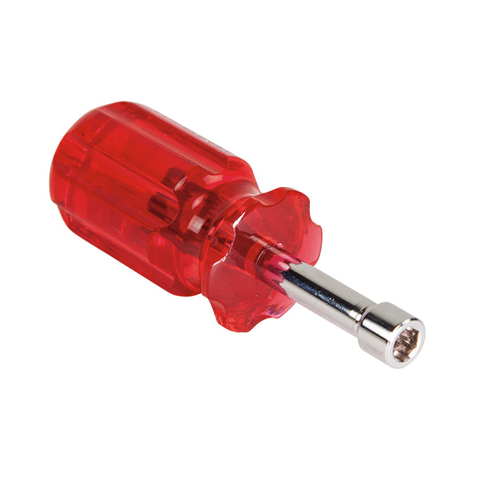 Klein Tools SS8 Stubby Nut Driver, 1.5" Hollow Shank