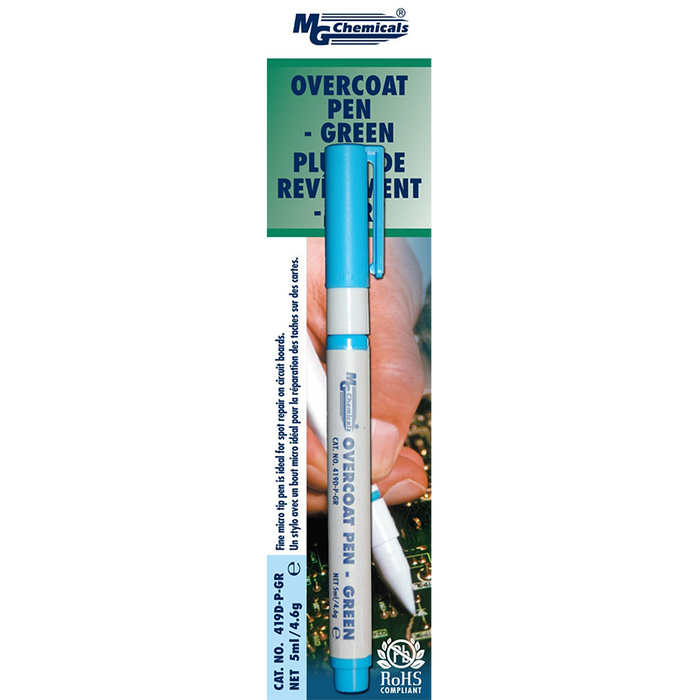 Mg Chemicals 419D-P-GR Green Overcoat Pen