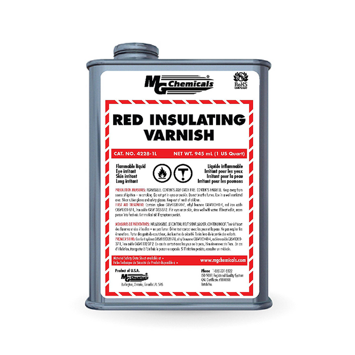 Mg Chemicals 4228-1L Red GLPT Insulating Varnish