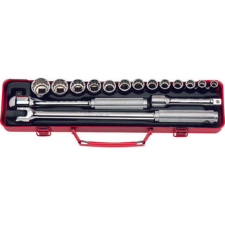 Ko-Ken 4230M Socket Set 12 Point 17 Pieces 1/2 Sq. Drive