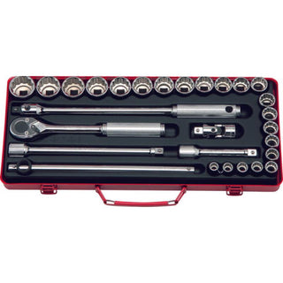 Ko-Ken 4241A Socket set 12 Point 19 pieces 1/2 Sq. Drive