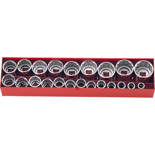 Ko-ken 4251A 1/2"Sq. Drive 12 Point Socket Set 18 Pcs 10-32 mm