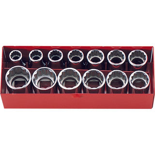 Ko-ken 4252M 1/2"Sq. Drive 12 Point Socket Set 13 Pcs