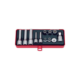 Ko-Ken 4254 3/8", 1/2" Sq. Drive, Socket Set 12 Pieces