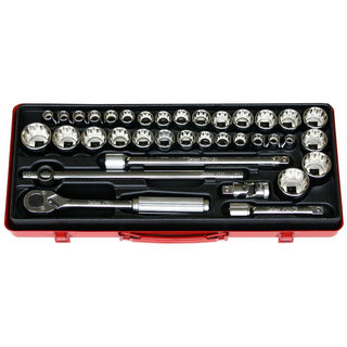 Ko-ken 4279AM 1/2"Sq. Drive 12 Point Socket Set 38 Pcs 10-32 mm