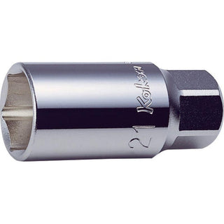 Ko-Ken 4300M-21(L60) 1/2 Inch Sq. Dr. Wheel Nut Socket 21 mm 6 Point Length 60 mm