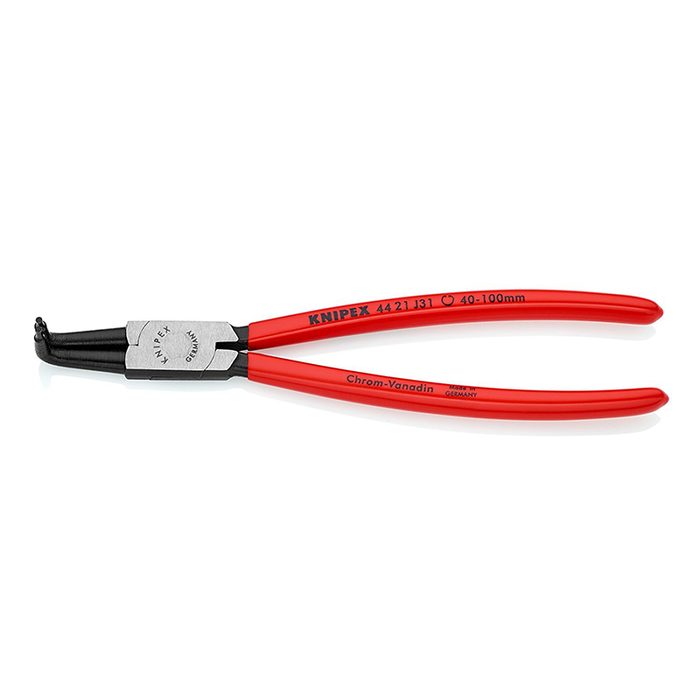 Knipex 44 21 J31 Internal Angled Retaining Ring Pliers 8.5-Inch
