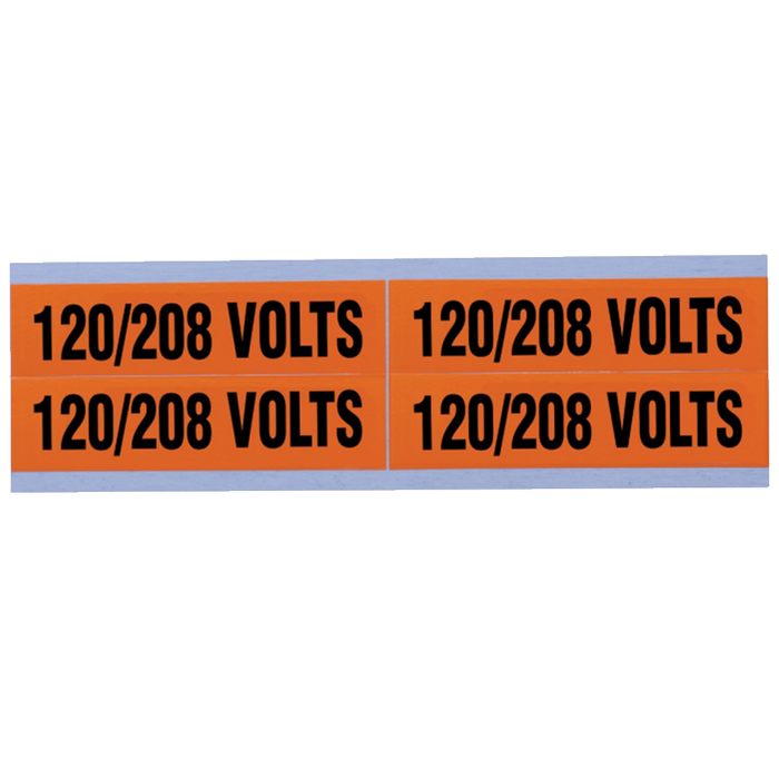 Ideal 44-296 Voltage and Conduit Marker Card, "120/280", Medium