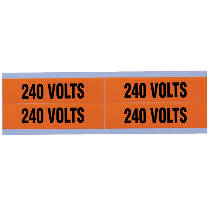 Ideal 44-358 Voltage and Conduit Marker Card, "240v', Medium