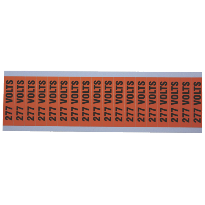 Ideal 44-410 Voltage and Conduit Marker Card, "277v", Small