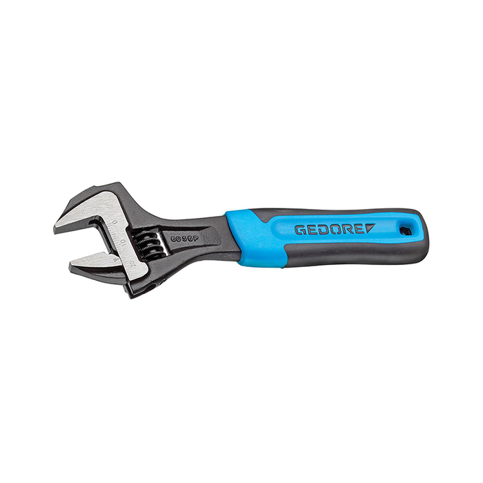 GEDORE 2171015 Adjustable Wrench, 10" Width, Open End, Phosphated with Plastic Handle