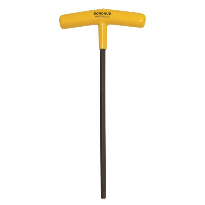 Bondhus 45207 1/8" Hex Tip T-Handle with ProGuard Finish, Tagged and Barcoded, 2 Piece