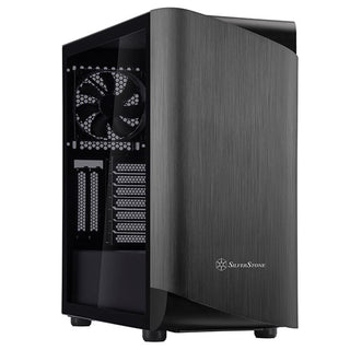 SilverStone SEA1TB-G ATX mid-tower case with aluminum bezel and steel chassis