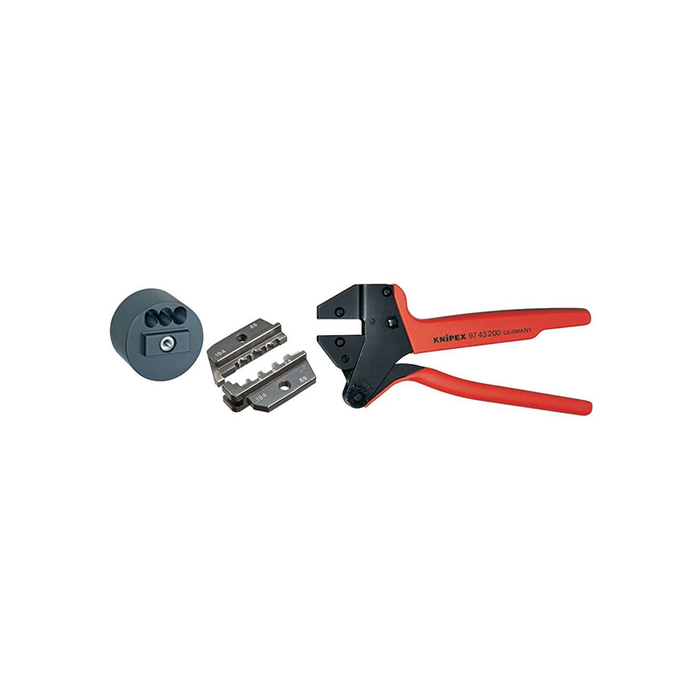 Knipex 9K 00 80 61 US Crimp System Pliers and Crimping Die - Solar Cable Connectors MC3 (Multi-Contact) w/ Case and Locator