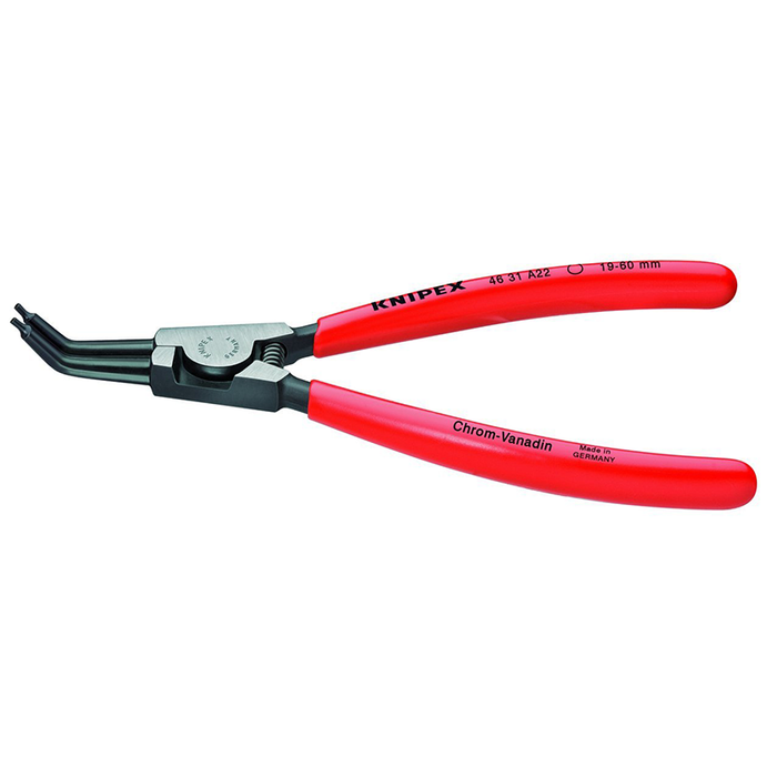 Knipex 46 31 A42 Circlip Pliers for external circlips 5,91-5,51" 45° angled