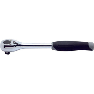 Ko-ken 4753JB 1/2"Sq. Dr. Ratchet Handle 24 Teeth L.250 mm Push Button Plastic Handle