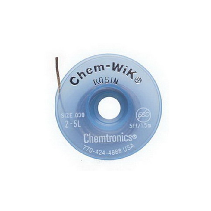 Chemtronics 10-500L Chem-Wik Desoldering Braid, .100", 500ft