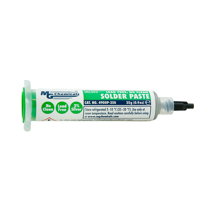 MG Chemicals 4900P-25G No Clean Lead Free Solder Paste 3% Silver (SAC 305)