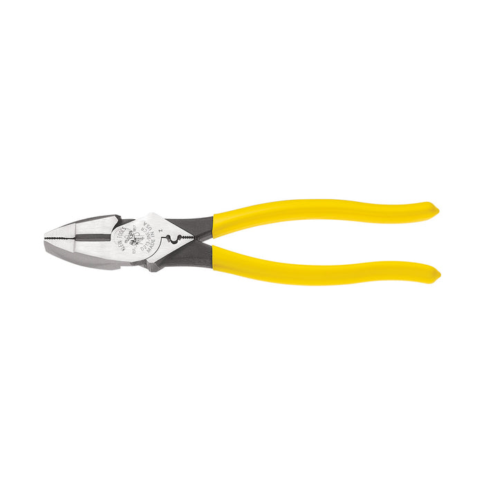 Klein Tools D213-9NE-CR 9" High Leverage Side Cutting and Connector Crimping Plier