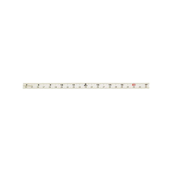 US Tape 50008 Adhesive-Backed Bench Tape 1/2" x 12'; CenterPoint Scale and 16ths; White Blade