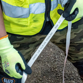 Klein Tools 50131 Conduit Measuring Pull Tape for Heavy-Duty Cable and Wire Pulling, 1800-Pound x 1300-Foot Long