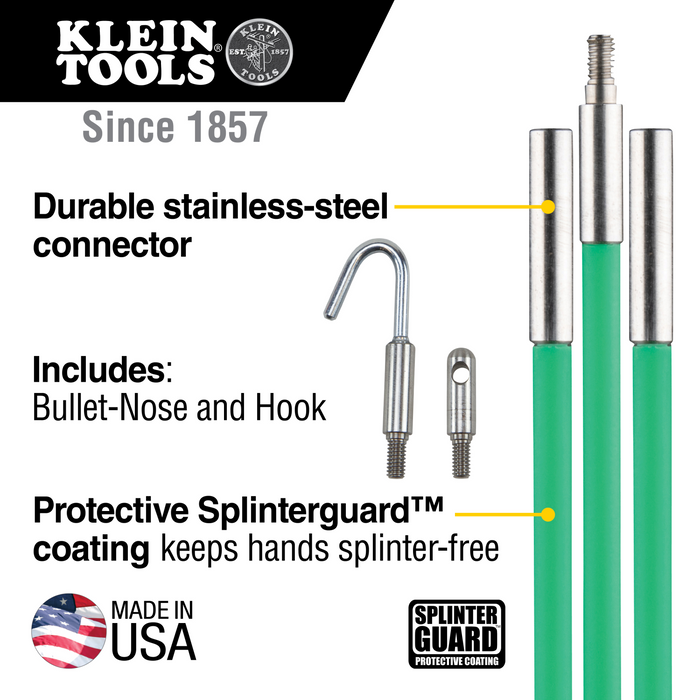 Klein Tools 50159 Hi-Flex Glow Rod, 15-Foot