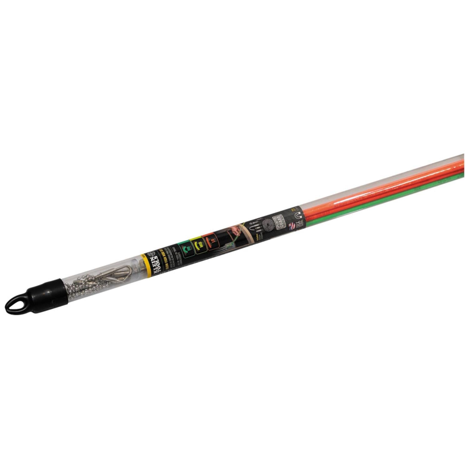 Klein Tools 50254 Multi-Flex Glow Fish Rod Set, 25 Foot –