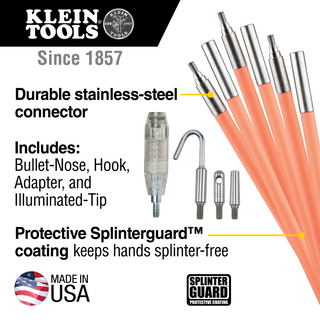 Klein Tools 50303 Lo-Flex Glow Rod, 30-Foot