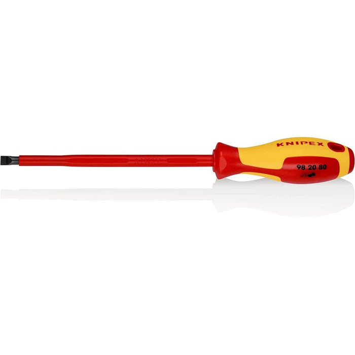KNIPEX 98 20 80 Slotted Screwdrivers Insulated, 5/16 Inch