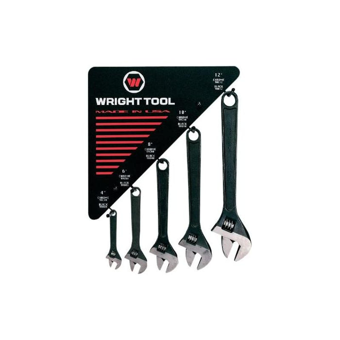 Wright Tool D976 Adjustable Wrenches, Black
