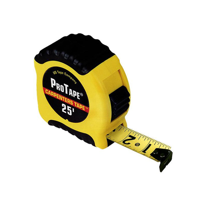 US Tape 52730 ProTape XR Series 1" x 30' Carpenter's Tape- Yellow Case