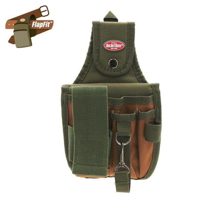 Bucket Boss 54120  Rear Guard Pouch with FlapFit, Pouches - Original Series, Brown