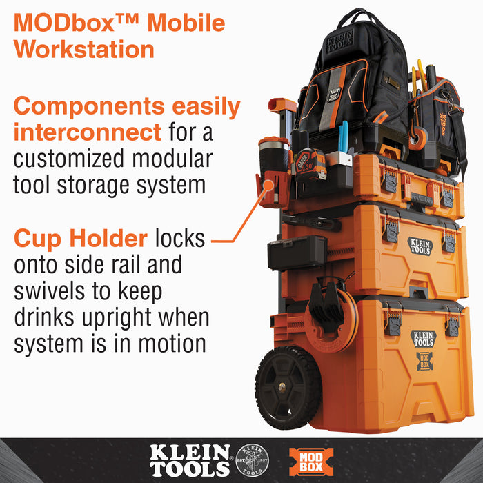 Klein Tools 54817MB MODbox Cup Holder Rail Attachment