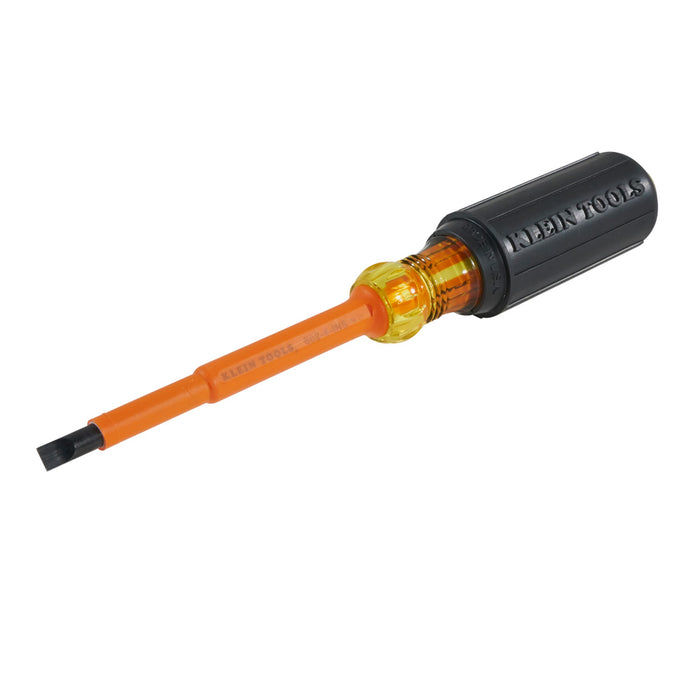 Klein Tools 602-4-INS Insulated Cabinet-Tip Heavy-Duty Round-Shank Screwdriver