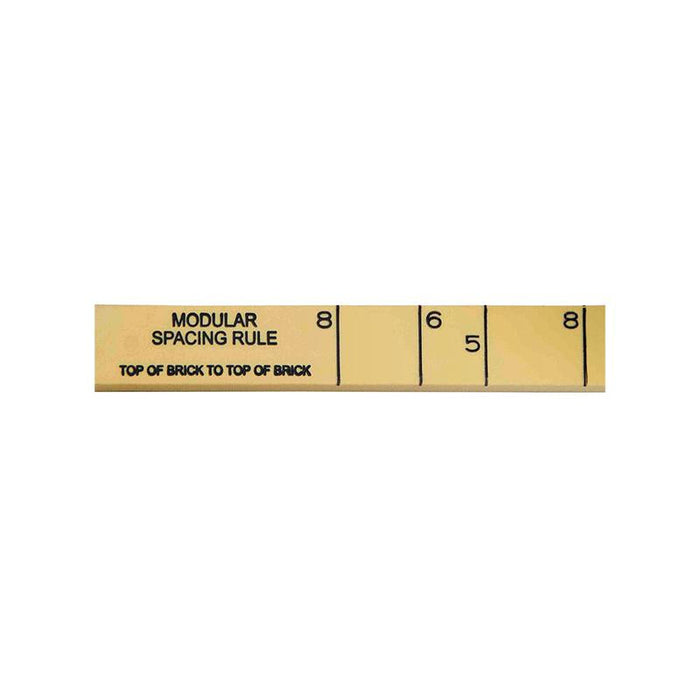 US Tape 55120 Rhino Fiberglass Folding Ruler 5/8" x 6' Modular Brick Scale Front Side, 16ths Back Side
