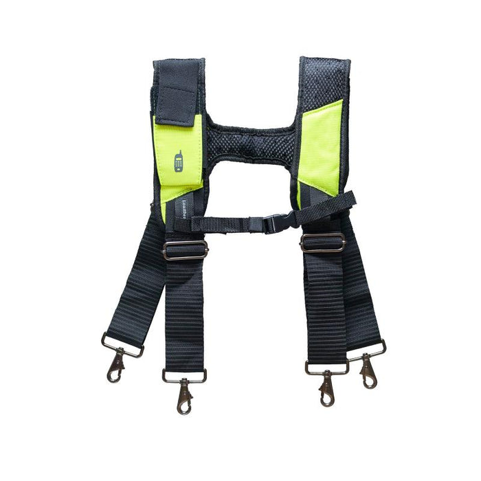 Bucket Boss 55185-HVOY HI-VIS Framer's Tool Belt with Suspenders.