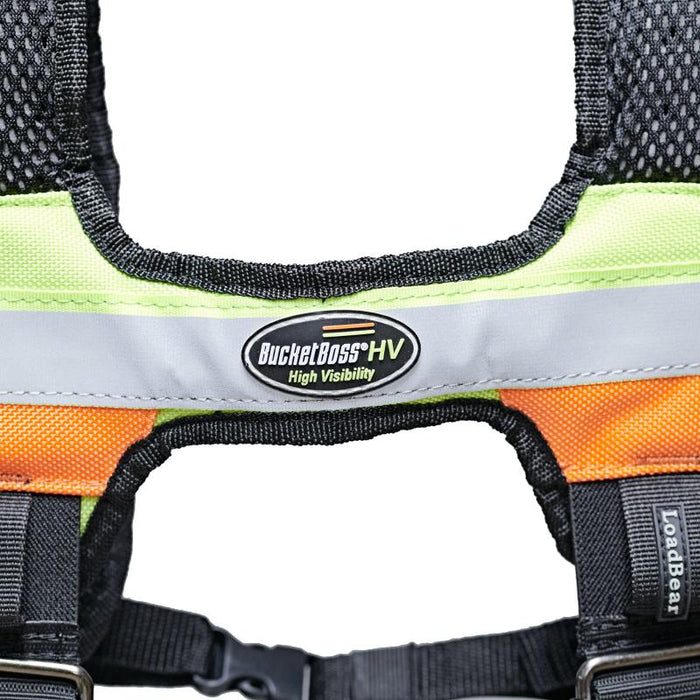 Bucket Boss 55185-HVOY HI-VIS Framer's Tool Belt with Suspenders.