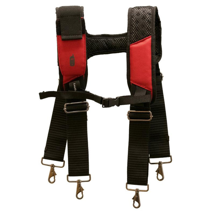 Bucket Boss 55185-RD Red Framer's Tool Belt with Suspenders.