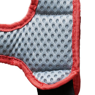 Bucket Boss 55505-RD Leather Hybrid Tool Belt with Suspenders-Red.