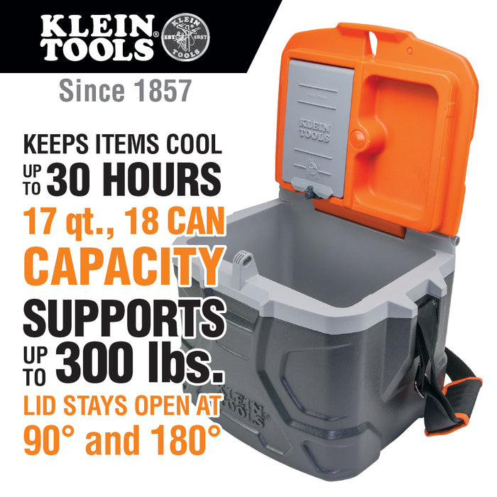 Klein Tools 55600 Tradesman Pro Tough Box 17-Quart Cooler