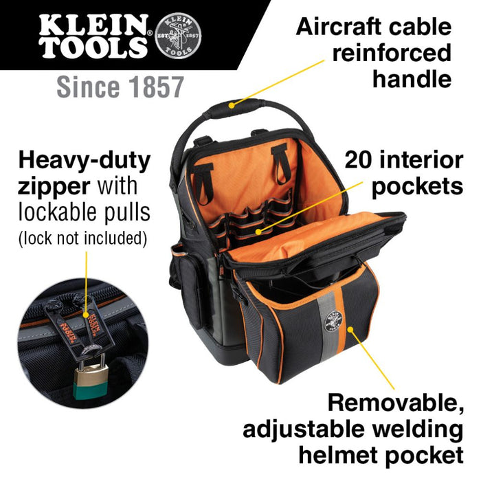 Klein Tools 55665 Tradesman Pro Ironworker and Welder Backpack
