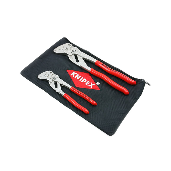 Knipex 9K 00 80 109 US Pliers Wrench 7" and 10" Set with Keeper Pouch