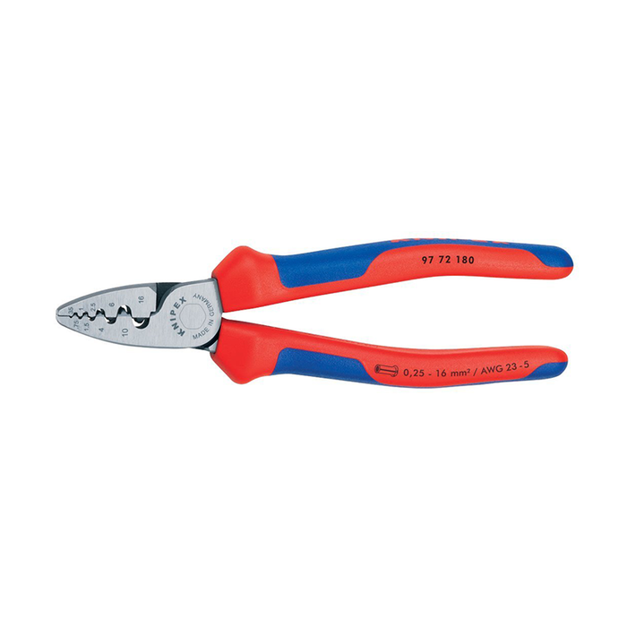 Knipex 97 72 180 Comfort Grip Crimping Pliers For Cable Links