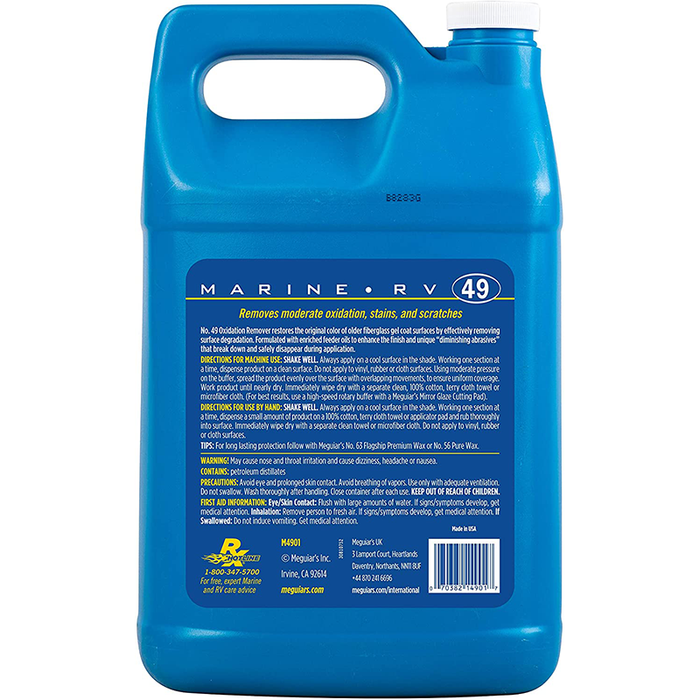 Meguiar's® Marine/RV One Step Cleaner Wax, M5001, 1 Gallon, Liquid